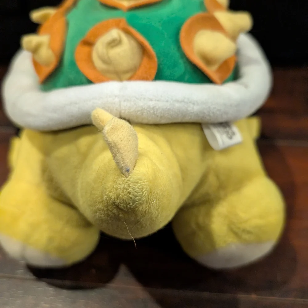 Super Mario 10” Bowser Plush Toy Nintendo San-Ei Little Buddy Used PICS